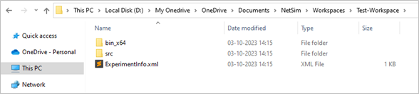 Workspaces and Experiments — NetSim v14.4 Help documentation