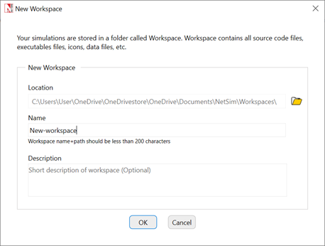 Workspaces and Experiments — NetSim v14.4 Help documentation