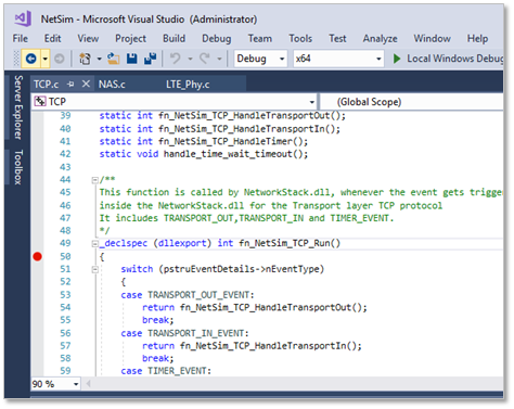 Writing Custom Code in NetSim — NetSim v14.4 Help documentation