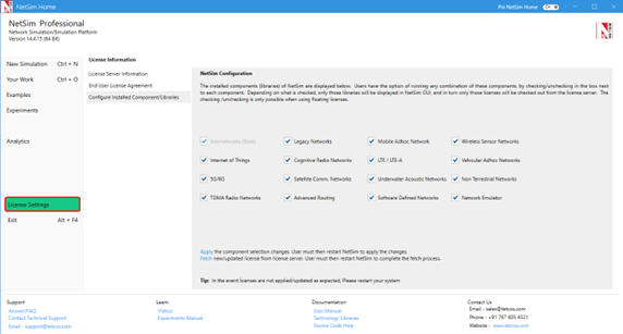 NetSim GUI — NetSim v14.4 Help documentation