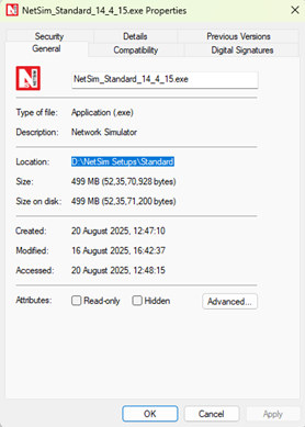 Installation and License Server Set-up — NetSim v14.4 Help documentation